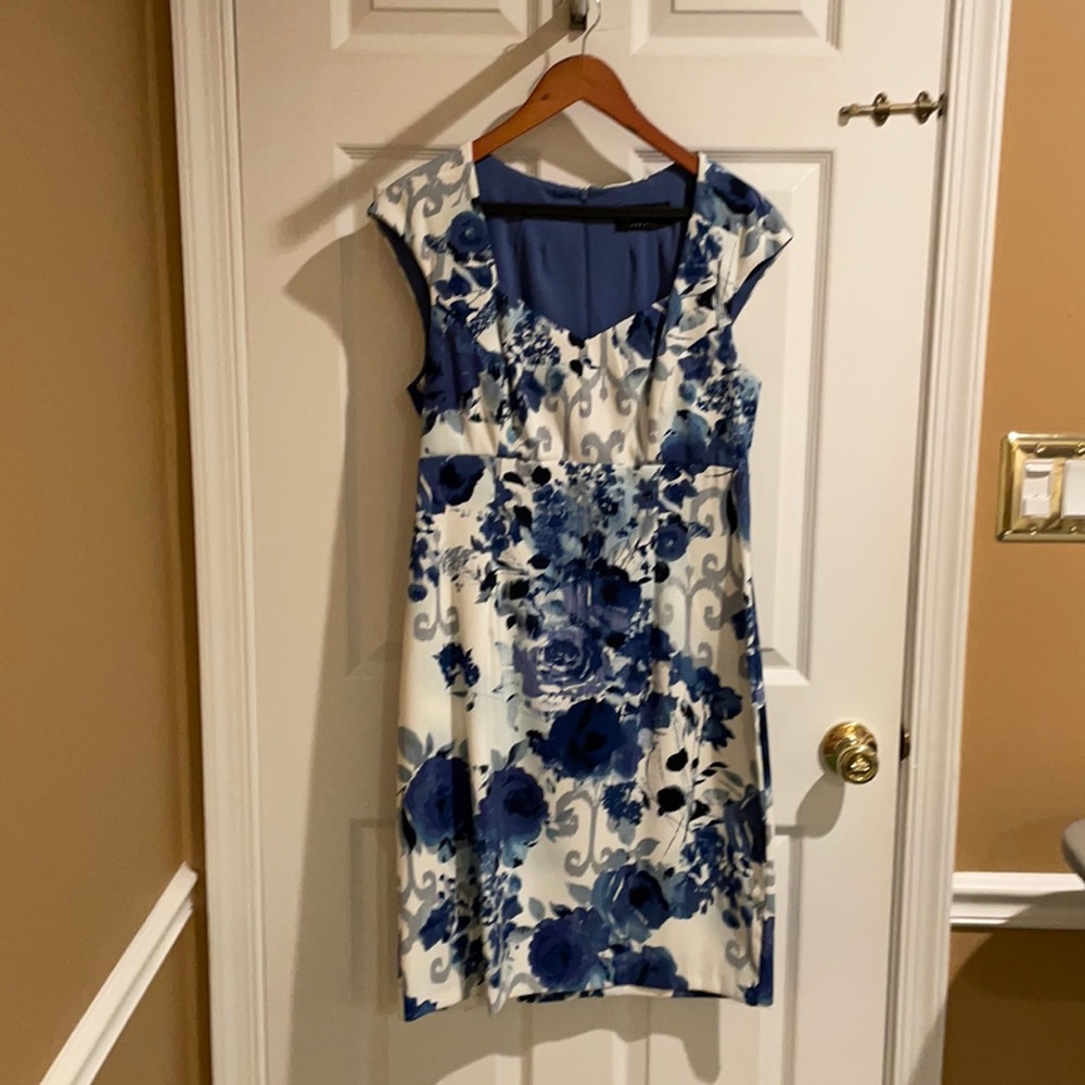 Blue floral dress